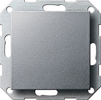 Заглушка без рамки Gira System55 1-м. алюминий картинка